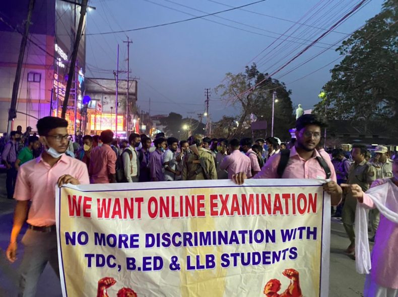 "Assam University is open to 'online exam' provided principals write to