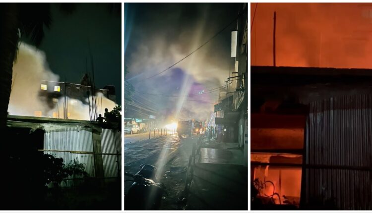 Massive Fire At Hospital Road Silchar